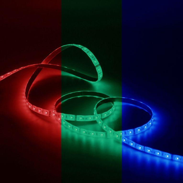 Лента светодиодная Black 5050/30-SMD 7.2Вт/м RGB IP20 330лм/м 12В (блист.5м) GAUSS 312000407
