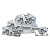 Колодка клеммная ST-2.5-NLPE 30A пружинная EKF plc-jxb-st-2.5-nlpe