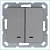 Выключатель 2-кл. 10А IP20 с подсветкой механизм алюм. Jasmart G3023NS