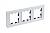 Рамка 3-м AtlasDesign Nature стекло бел. SE ATN320103