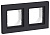 Рамка 2-м AtlasDesign Aqua IP44 карбон SE ATN441002