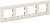 Рамка 4-м BRITE РУ-4-2-БрВа стекло ванильн. IEK BR-M42-G-K10