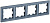 Рамка 4-м BRITE РУ-4-БрМ маренго IEK BR-M42-K35
