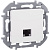Розетка компьютерная Inspiria RJ45 кат.6 UTP механизм бел. IEK 673830