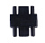 Коннектор шинопровода SC-1B-TL TOP-LINE прямой черн. IN HOME 4690612029351