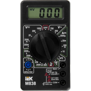 Мультиметр цифровой Universal M838 IEK TMD-2S-838