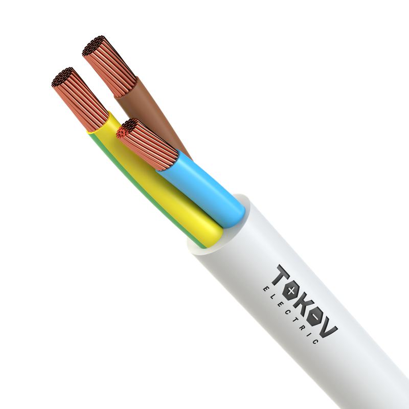 Провод TOKOV ELECTRIC ПВС 3х1.5(2х1.5+1х1.5) 380В Ч (м) 1945491