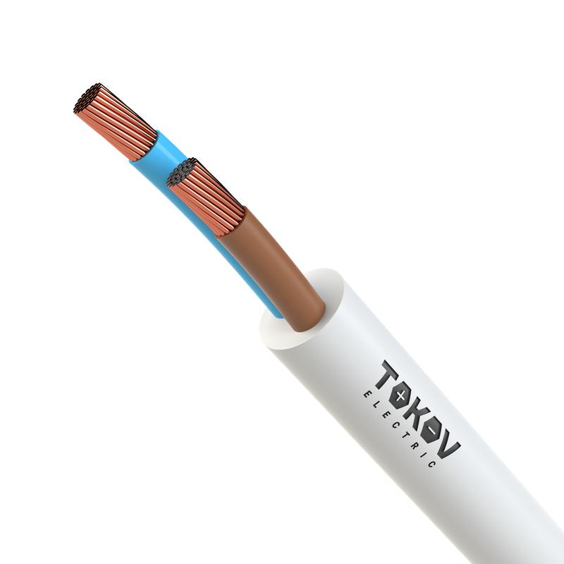 Провод TOKOV ELECTRIC ПВС 2х1.5 380В Б (уп.100м) 1945514