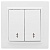 Переключатель проходной 2-кл. СП Минск 10А IP20 бел. Basic EKF ERV10-027-10